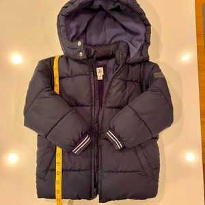 Baby Gap toddler kids boys girls puffy hooded winter coat size 4